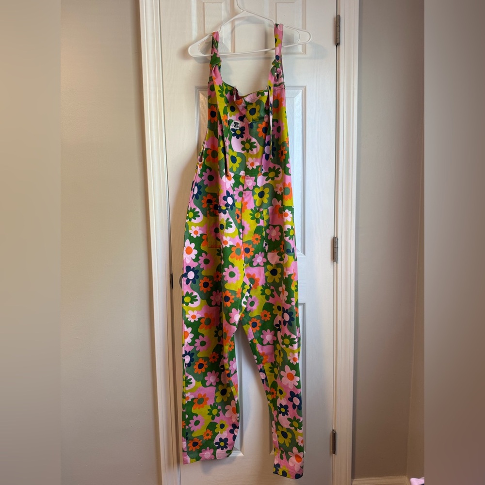 Lucy & Yak Floral Jumpsuit - Green, Pink, Orange